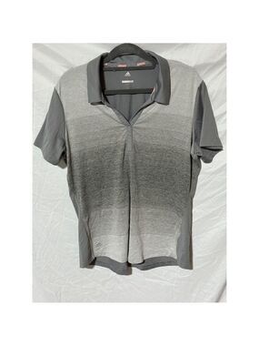 Women's Adidas Golf Polo Shirt Size L Gray